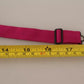 Dolce & Gabbana Pink 100% Silk Adjustable Neck Bow Tie Men