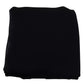 Dolce & Gabbana Black Solid Silk Wool Fringe Wrap Scarf