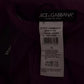 Dolce & Gabbana Purple Solid Cashmere Silk Shawl Wrap Scarf