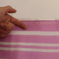 Dolce & Gabbana Pink White Striped Cannes Wrap Shawl Scarf