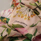 Dolce & Gabbana Pink A-line Sheath Floral Pussy Bow Long Dress