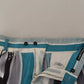 Dolce & Gabbana Blue Striped Silk Tapered Pants