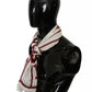 Dolce & Gabbana White Red Printed Wrap Shawl Modal Scarf
