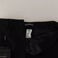 Dolce & Gabbana Black White Stripes Wool Tapered Pants