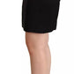 Dolce & Gabbana Black Silk High Waist Mini Pencil Cut Skirt
