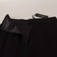 Dolce & Gabbana Black Silk High Waist Mini Pencil Cut Skirt