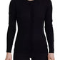 Dolce & Gabbana Black Crewneck Long Sleeves Pullover Sweater