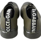 Dolce & Gabbana Green Leather Rubber Sole Dress Shoes