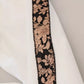 Dolce & Gabbana White Jacquard Cotton Blend Mid Waist Pants