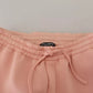Dolce & Gabbana Pink Polyester Sweatpants Jogger Pants