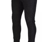 Dolce & Gabbana Gray Chevron Viscose Skinny Pants
