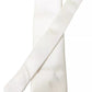 Dolce & Gabbana Off White Satin Silk Classic Men Necktie