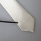 Dolce & Gabbana Off White Satin Silk Classic Men Necktie