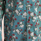 Dolce & Gabbana Blue Floral Cotton Button Down Denim Shirt