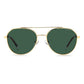 Polaroid Gold Stainless Steel Sunglasses