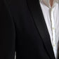 Dolce & Gabbana Black Wool Single Breasted MARTINI Blazerclothing
