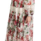 Dolce & Gabbana Multicolor Floral Maxi Sheath Dress