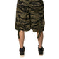 Dolce & Gabbana Black Gold Patterned Cotton Bermuda Shorts