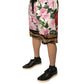 Dolce & Gabbana Multicolor Floral Cotton Men Bermuda Shorts