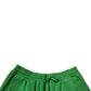 Dolce & Gabbana Green Cotton Blend Men Bermuda Shorts