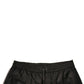 Dolce & Gabbana Black Polyester Jersey Mid Waist Shorts