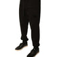 Dolce & Gabbana Black Cotton Jogger Men Sweatpants Pants