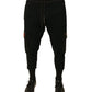 Dolce & Gabbana Black Cotton Jogger Cargo Sweatpants Pants