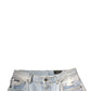 Dolce & Gabbana Light Blue Cotton Cargo Straight Denim Jeans