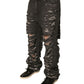 Dolce & Gabbana Gray Tattered Cotton Straight Men Denim Jeans
