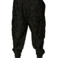 Dolce & Gabbana Black Crown Nylon Jogger Sweatpants Pants
