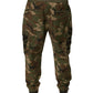 Dolce & Gabbana Multicolor Camouflage Cargo Sweatpants Pants