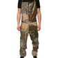 Dolce & Gabbana Multicolor Patchwork Camouflage Overall Pants