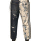 Dolce & Gabbana Multicolor Patchwork Cotton Straight Men Denim Jeans