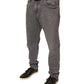 Dolce & Gabbana Gray Logo Cotton Stretch Skinny Denim Jeans