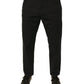 Dolce & Gabbana Black Logo Cotton Stretch Skinny Denim Jeans