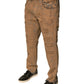 Dolce & Gabbana Brown Tattered Cotton Skinny Denim Jeans