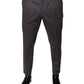 Dolce & Gabbana Dark Gray Mid Waist Dress Pants