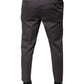 Dolce & Gabbana Dark Gray Mid Waist Dress Pants