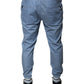 Dolce & Gabbana Blue Cotton Jogger Sweatpants Pants