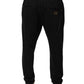 Dolce & Gabbana Black Stripes Viscose Skinny Dress Pants