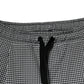 Dolce & Gabbana Black White Houndstooth Skinny Dress Pants