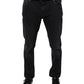 Dolce & Gabbana Black Logo Cotton Stretch Skinny Denim Jeans