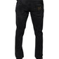 Dolce & Gabbana Black Logo Cotton Stretch Skinny Denim Jeans