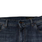 Dolce & Gabbana Blue DG Crown Logo Cotton Skinny Denim Jeans