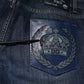 Dolce & Gabbana Blue DG Crown Logo Cotton Skinny Denim Jeans