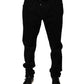 Dolce & Gabbana Black Logo Cotton Stretch Skinny Denim Jeans