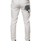 Dolce & Gabbana White Cotton Skinny Denim Jeans