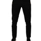 Dolce & Gabbana Black Crown White Lining Skinny Denim Jeans