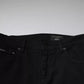 Dolce & Gabbana Black Crown White Lining Skinny Denim Jeans
