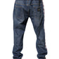 Dolce & Gabbana Blue Cotton Stretch Straight Denim Jeans